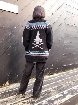 「ビッグサイズコーデ」｜「アイテム（ブルゾン）」を使った、mzeさん（レディース・164cm）の秋コーディネート