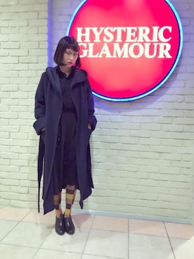 「ビッグサイズコーデ」｜「アイテム（トレンチコート）」を使った、mzeさん（レディース・164cm）の秋コーディネート