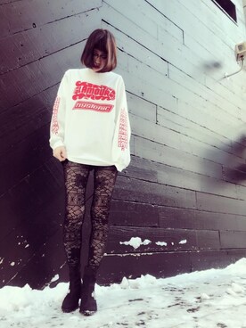 「ビッグサイズコーデ」｜mzeさん（レディース・164cm）の冬コーディネート