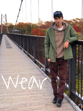 「SEVENDAYS=SUNDAY（セブンデイズサンデイ）のアイテム（パーカー）」を使った、takayuki.kさん（メンズ・172cm）の秋コーディネート