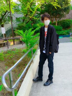 「vendor（ベンダー）のアイテム」を使った、takayuki.kさん（メンズ・172cm）の春コーディネート