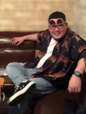 「9five（ナインファイブ）のアイテム」を使った、石原翔太さん（メンズ・172cm）の夏コーディネート