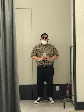 「VERSACE（ヴェルサーチ）のアイテム（腕時計）」を使った、石原翔太さん（メンズ・172cm）の夏コーディネート