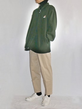 「CONVERSE（コンバース）のCONVERSE コンバース ジャック パーセル / JACK PURCEL（スニーカー）」を使った、とっきーさん（メンズ・184cm）の冬コーディネート