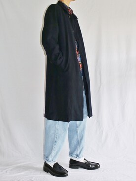 「タータンチェック」｜とっきーさん（メンズ・184cm）の冬コーディネート