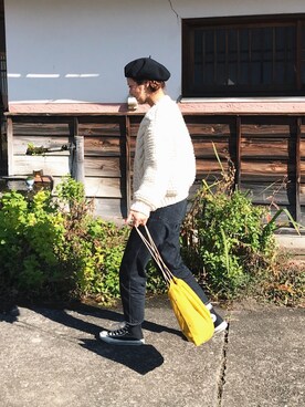 「charrita（チャリータ）のアイテム」を使った、め ぐさん（レディース・158cm）の秋コーディネート