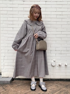 「ガーリーコーデ」｜「アイテム（その他シューズ）」を使った、merry jenny 新宿店さん（レディース・153cm）の秋コーディネート