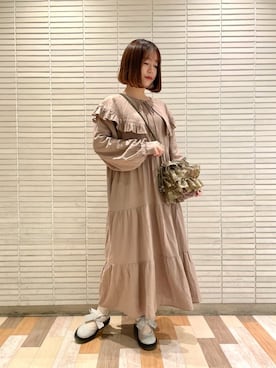 「ラバーソール」｜merry jenny 新宿店さん（レディース・153cm）の冬コーディネート