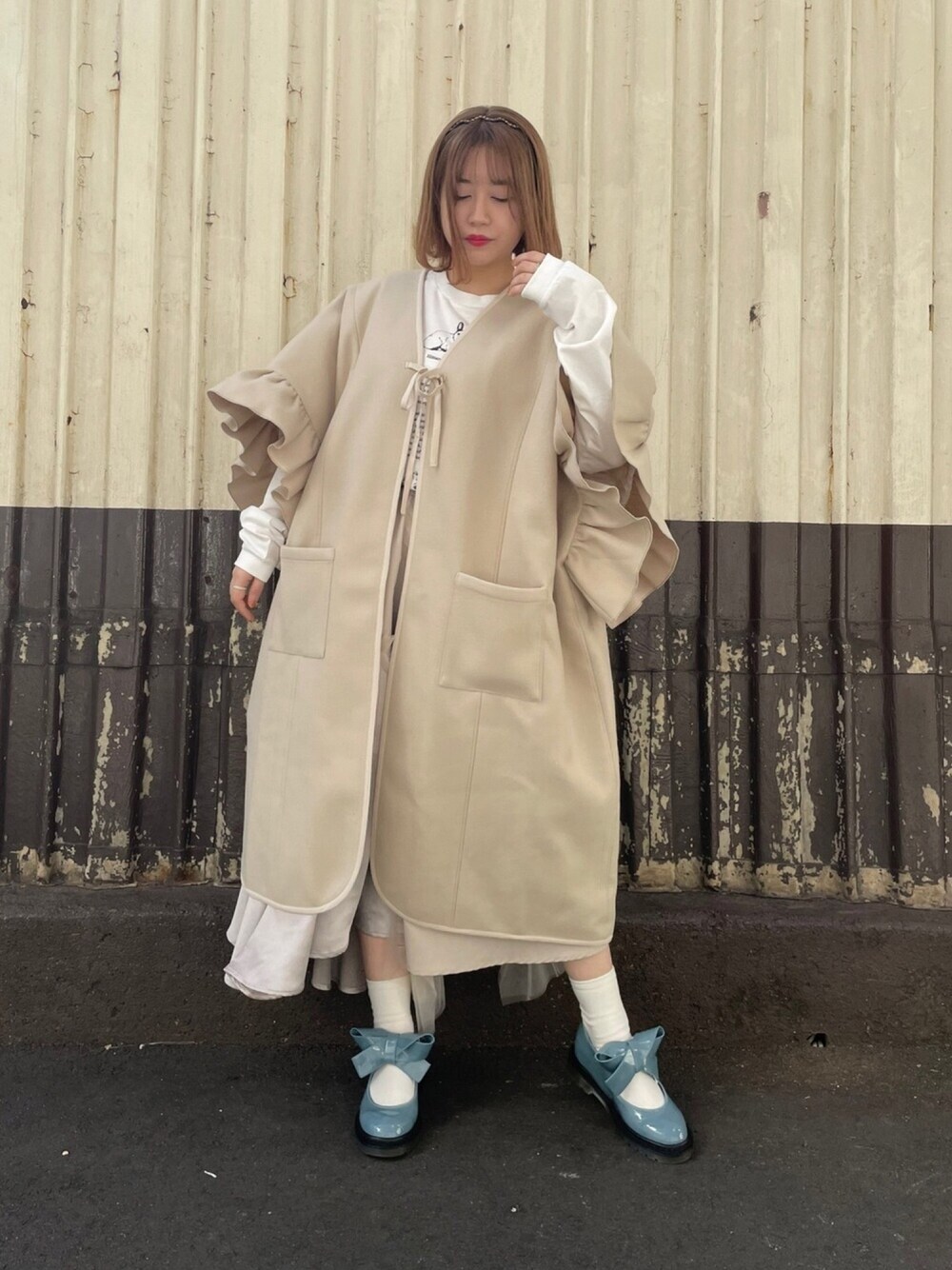 merry jenny（メリージェニー）の「frillスリーブガウンコート（その他