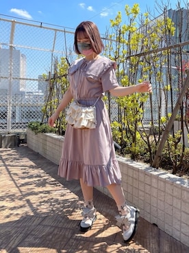 「アイテム（マスク）」を使った、merry jenny 新宿店さん（レディース・153cm）の春コーディネート