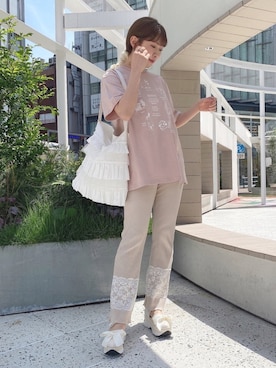 「アイテム（その他シューズ）」を使った、merry jenny 新宿店さん（レディース・163cm）の春コーディネート