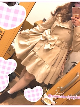 「LIZ LISA（リズリサ）のアイテム（トレンチコート）」を使った、しおりんʚ♡ɞさん（レディース・160cm）の春コーディネート