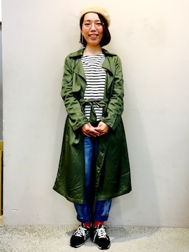 「SM2（エスエムツー）のアイテム」を使った、yoshiepiyoさん（レディース・159cm）の春コーディネート