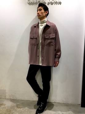 YOSHIさんの「Drape Chief Petty Officer Shirts/ドレープCPOシャツ」を使ったコーディネート