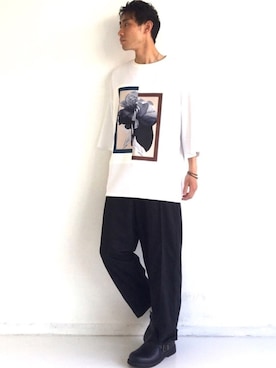 「CASPER JOHN（キャスパージョン）のアイテム（その他シューズ）」を使った、YOSHIさん（メンズ・171cm）の春コーディネート