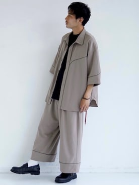 「CASPER JOHN（キャスパージョン）のアイテム（その他シューズ）」を使った、YOSHIさん（メンズ・171cm）の夏コーディネート