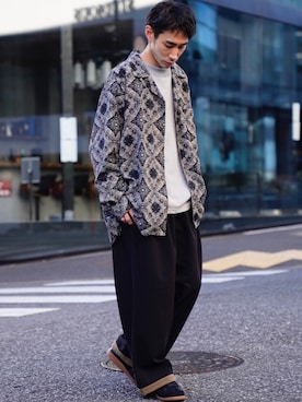 「CASPER JOHN（キャスパージョン）のアイテム（スウェット）」を使った、YOSHIさん（メンズ・171cm）の冬コーディネート