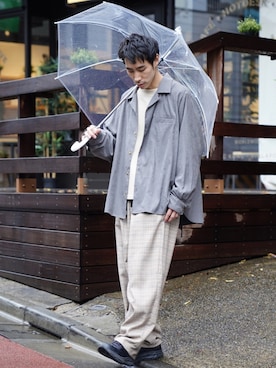 「CASPER JOHN（キャスパージョン）のアイテム（スウェット）」を使った、YOSHIさん（メンズ・171cm）の冬コーディネート