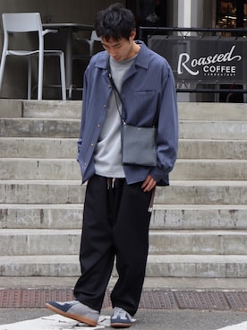 「CASPER JOHN（キャスパージョン）のアイテム（スウェット）」を使った、YOSHIさん（メンズ・171cm）の冬コーディネート