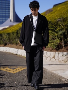 「CASPER JOHN（キャスパージョン）のアイテム（スウェット）」を使った、YOSHIさん（メンズ・171cm）の冬コーディネート