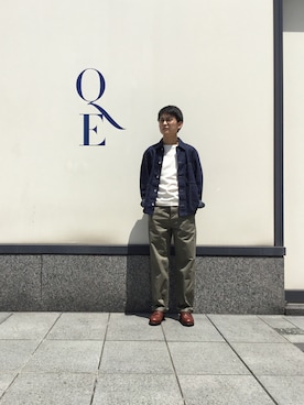「OMNIGOD（オムニゴッド）のアイテム（デニムジャケット）」を使った、OMNIGOD みなとみらい東急スクエアさん（メンズ・176cm）の夏コーディネート