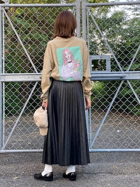 「Lee（リー）のアイテム（キャップ）」を使った、てらちゃんさん（レディース・164cm）の秋コーディネート