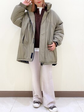 「CAMP7（キャンプセブン）のアイテム（その他アウター）」を使った、てらちゃんさん（レディース・164cm）の秋コーディネート