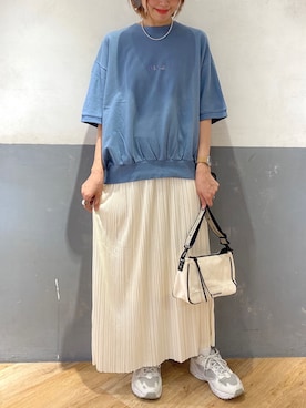 「CONVERSE（コンバース）のアイテム（ショルダーバッグ）」を使った、てらちゃんさん（レディース・164cm）の春コーディネート