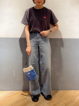「Lee（リー）のアイテム（バッグ）」を使った、てらちゃんさん（レディース・164cm）の春コーディネート