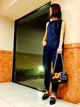 「G-STAR RAW（ジースターロゥ）のアイテム（つなぎ/オールインワン）」を使った、Mamiko-gs さん（レディース・161cm）の春コーディネート