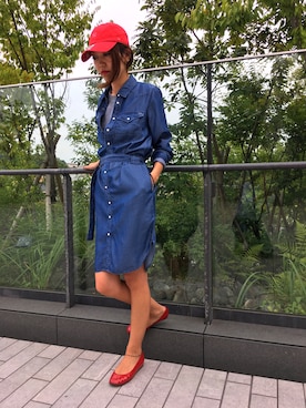 「G-STAR RAW（ジースターロゥ）のアイテム（ワンピース/ドレス）」を使った、Mamiko-gs さん（レディース・161cm）の秋コーディネート