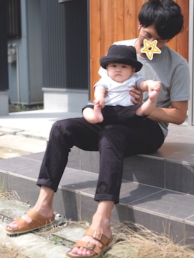 「0歳6ヶ月」｜「アイテム（パンツ）」を使った、runo_runoさん（キッズ・60cm）の夏コーディネート