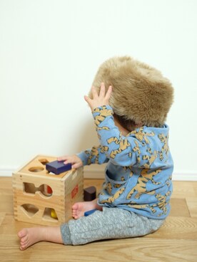 「H&M baby」｜「アイテム（その他）」を使った、runo_runoさん（キッズ・70cm）の冬コーディネート
