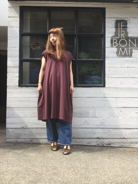 「JOURNAL STANDARD LUXE（ジャーナルスタンダード　ラックス）のアイテム（ワンピース/ドレス）」を使った、K.Hさん（レディース・161cm）の春コーディネート