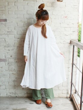 「JOURNAL STANDARD LUXE（ジャーナルスタンダード　ラックス）のアイテム（ワンピース/ドレス）」を使った、K.Hさん（レディース・161cm）の夏コーディネート
