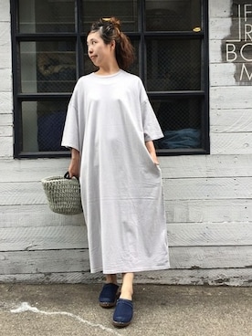 「JOURNAL STANDARD LUXE（ジャーナルスタンダード　ラックス）のアイテム（ワンピース/ドレス）」を使った、K.Hさん（レディース・161cm）の夏コーディネート