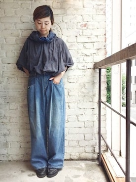 「JOURNAL STANDARD LUXE（ジャーナルスタンダード　ラックス）のアイテム（パンツ）」を使った、K.Hさん（レディース・161cm）の夏コーディネート