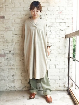 「JOURNAL STANDARD LUXE（ジャーナルスタンダード　ラックス）のアイテム（ワンピース/ドレス）」を使った、K.Hさん（レディース・161cm）の夏コーディネート