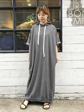 「JOURNAL STANDARD LUXE（ジャーナルスタンダード　ラックス）のアイテム（ワンピース/ドレス）」を使った、K.Hさん（レディース・161cm）の夏コーディネート