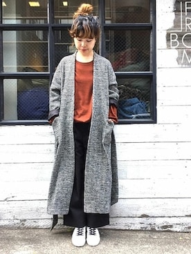 「JOURNAL STANDARD LUXE（ジャーナルスタンダード　ラックス）のアイテム（その他アウター）」を使った、K.Hさん（レディース・161cm）の秋コーディネート