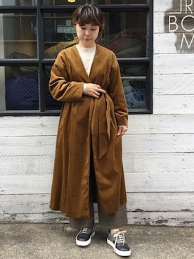 「JOURNAL STANDARD LUXE（ジャーナルスタンダード　ラックス）のアイテム（その他アウター）」を使った、K.Hさん（レディース・161cm）の秋コーディネート