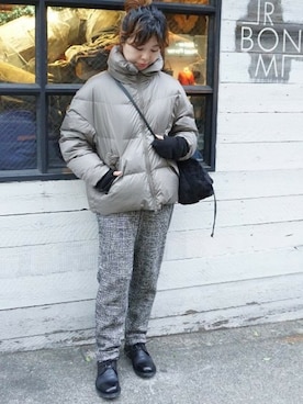 「JOURNAL STANDARD LUXE（ジャーナルスタンダード　ラックス）のアイテム（パンツ）」を使った、K.Hさん（レディース・161cm）の秋コーディネート