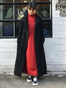 「JOURNAL STANDARD LUXE（ジャーナルスタンダード　ラックス）のアイテム（ワンピース/ドレス）」を使った、K.Hさん（レディース・161cm）の秋コーディネート
