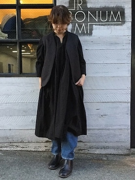 「JOURNAL STANDARD LUXE（ジャーナルスタンダード　ラックス）のアイテム（ワンピース/ドレス）」を使った、K.Hさん（レディース・161cm）の秋コーディネート