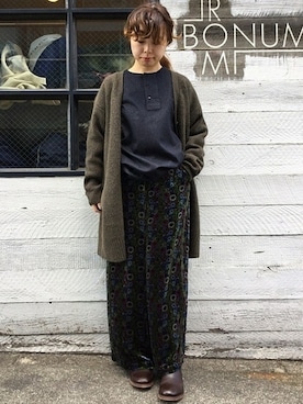 「JOURNAL STANDARD LUXE（ジャーナルスタンダード　ラックス）のアイテム（パンツ）」を使った、K.Hさん（レディース・161cm）の冬コーディネート