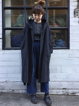 「JOURNAL STANDARD LUXE（ジャーナルスタンダード　ラックス）のアイテム（その他アウター）」を使った、K.Hさん（レディース・161cm）の冬コーディネート