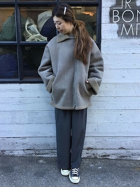 「JOURNAL STANDARD LUXE（ジャーナルスタンダード　ラックス）のアイテム（ジャケット/アウター）」を使った、K.Hさん（レディース・161cm）の冬コーディネート