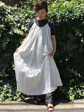 「JOURNAL STANDARD LUXE（ジャーナルスタンダード　ラックス）のアイテム（ワンピース/ドレス）」を使った、K.Hさん（レディース・161cm）の夏コーディネート