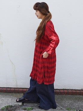 「JOURNAL STANDARD LUXE（ジャーナルスタンダード　ラックス）のアイテム（チュニック）」を使った、K.Hさん（レディース・161cm）の夏コーディネート