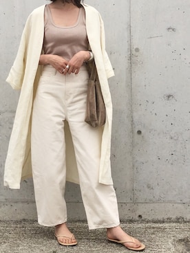 「Ungrid（アングリッド）のアイテム（ノーカラージャケット）」を使った、♡asahi_66♡さん（レディース・160cm）の夏コーディネート